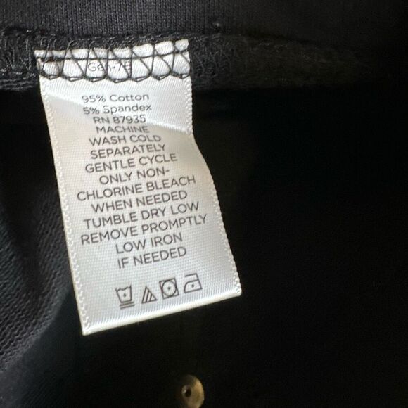 Susan Graver Womens Size 3X High Rise Denim Jeans Black Pockets Black Stretch - Picture 8 of 8